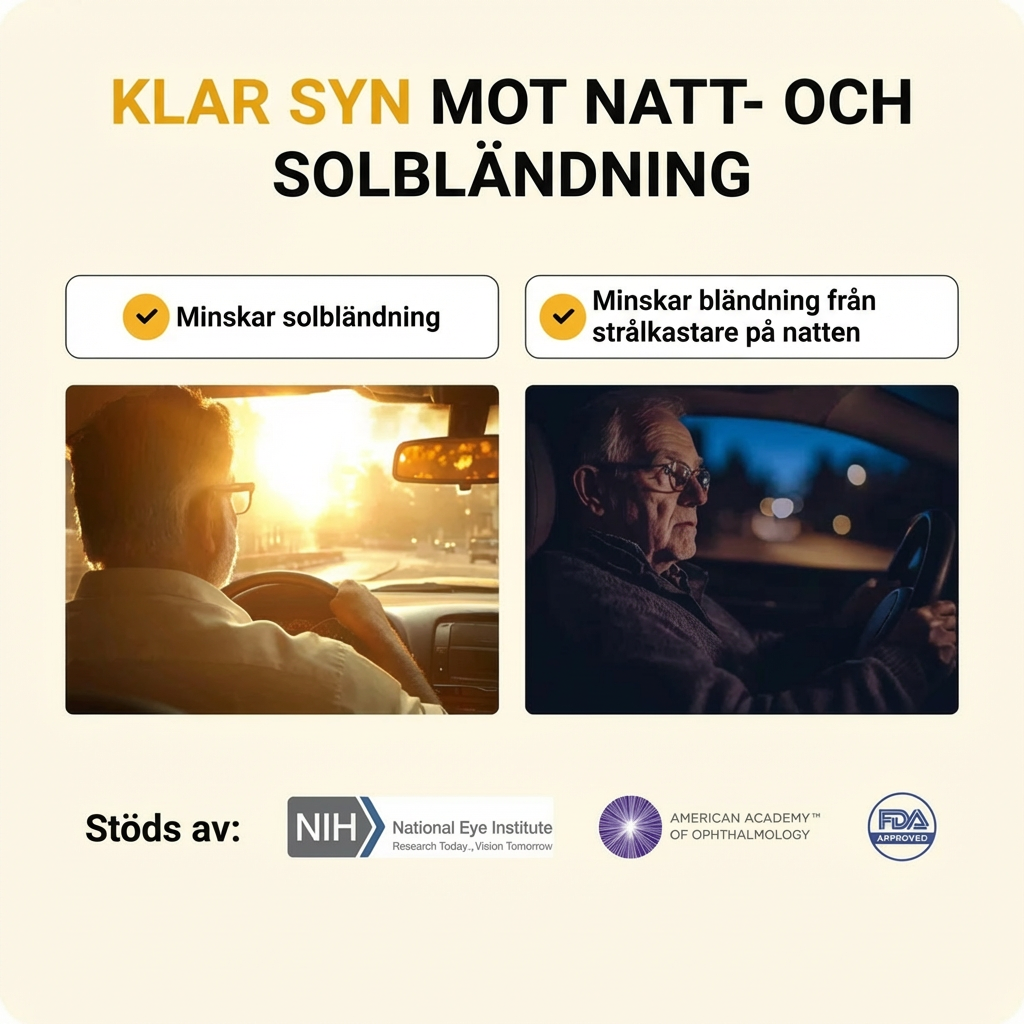 Kör i mörker utan att bli bländad